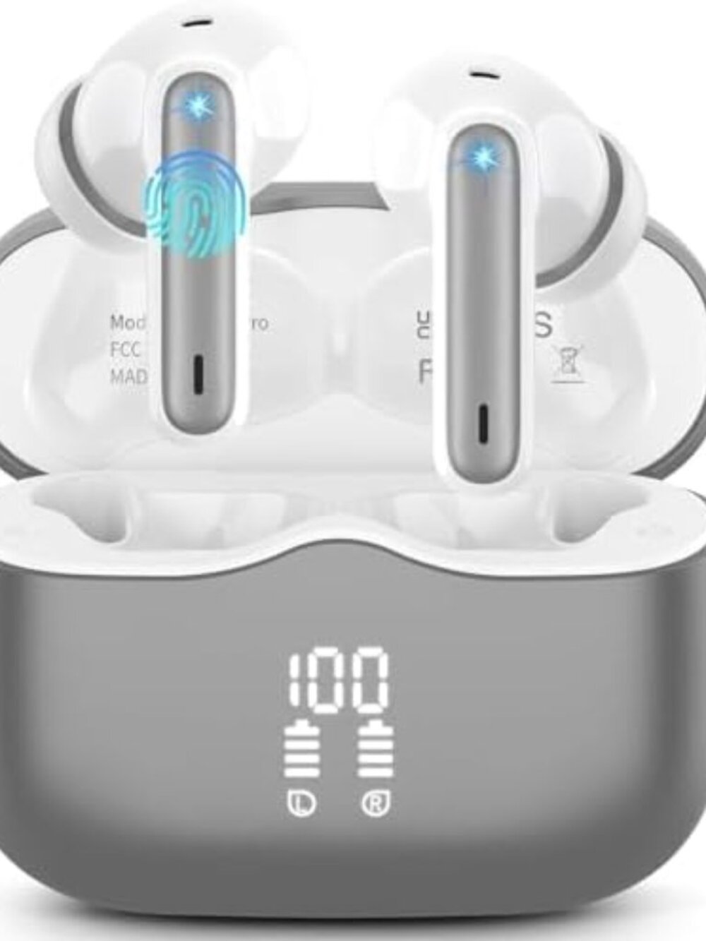 Headphones Wireless Bluetooth in Ear Headphones with Microphone Noise Cancelling